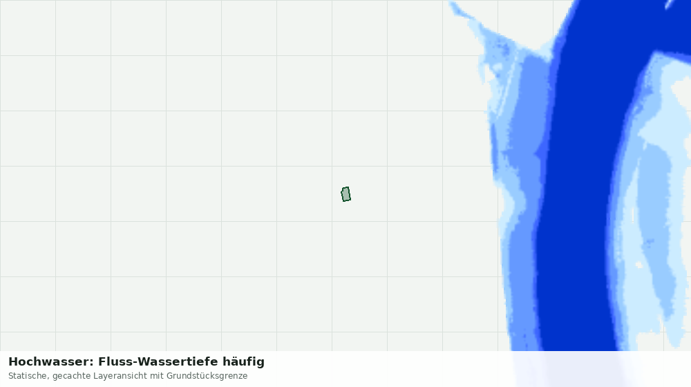 Statische Kartenansicht: Hochwasser: Fluss-Wassertiefe häufig