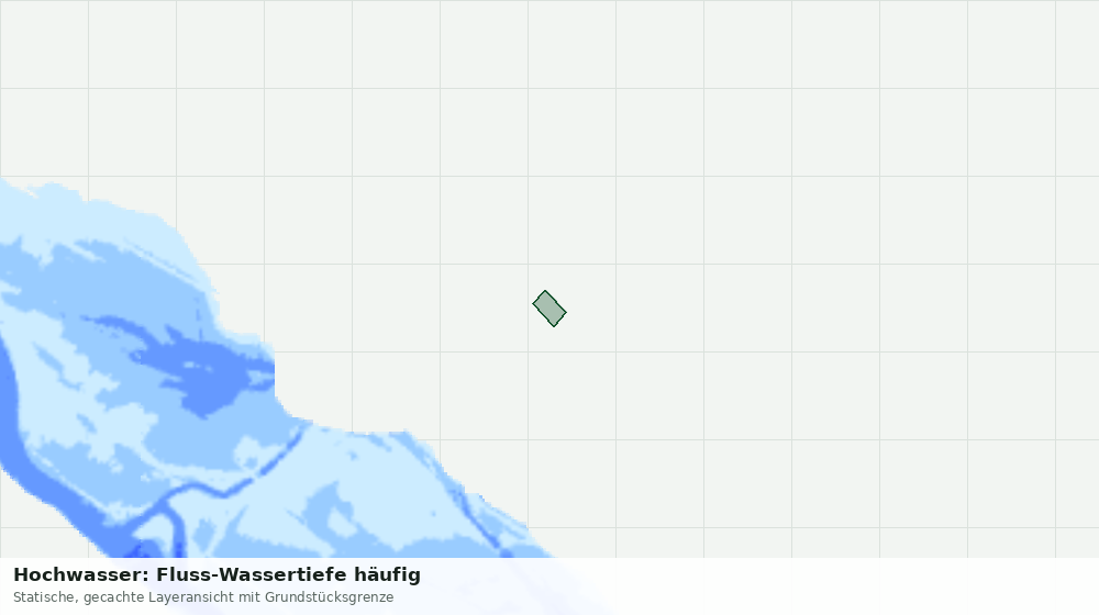Statische Kartenansicht: Hochwasser: Fluss-Wassertiefe häufig