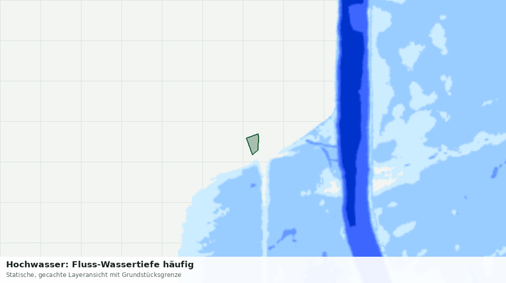 Statische Kartenansicht: Hochwasser: Fluss-Wassertiefe häufig