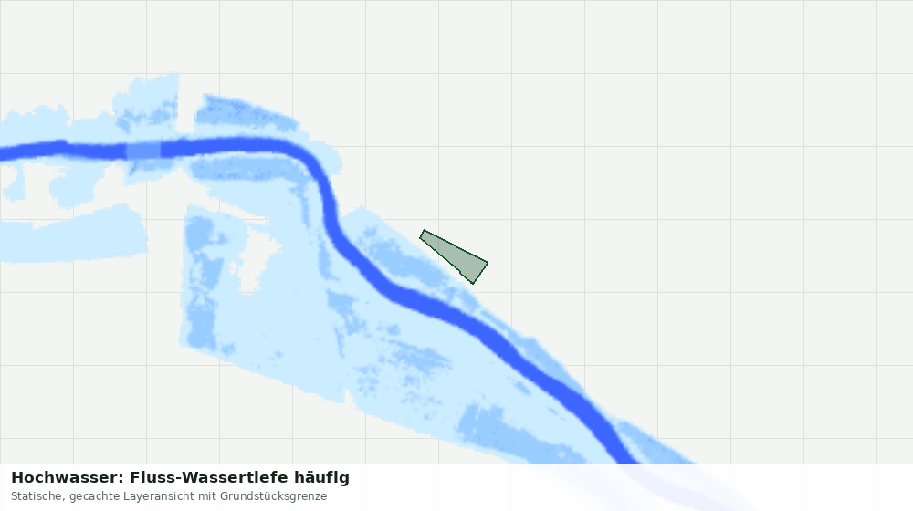 Statische Kartenansicht: Hochwasser: Fluss-Wassertiefe häufig