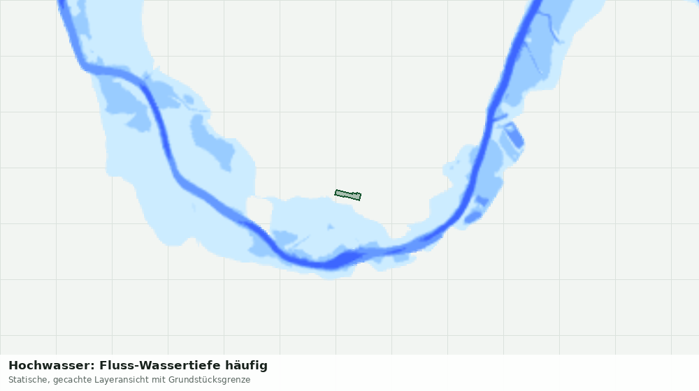 Statische Kartenansicht: Hochwasser: Fluss-Wassertiefe häufig