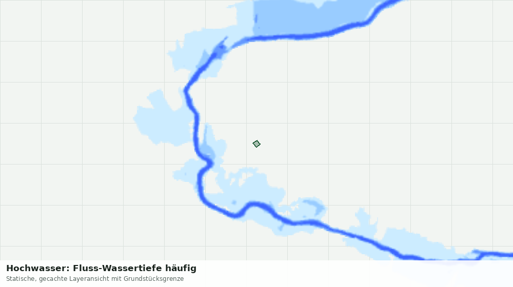Statische Kartenansicht: Hochwasser: Fluss-Wassertiefe häufig