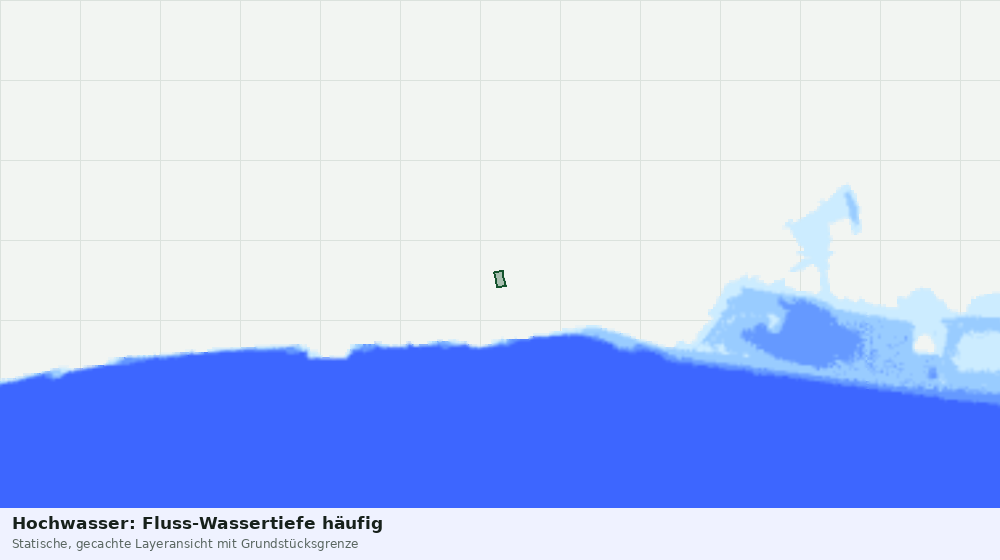 Statische Kartenansicht: Hochwasser: Fluss-Wassertiefe häufig
