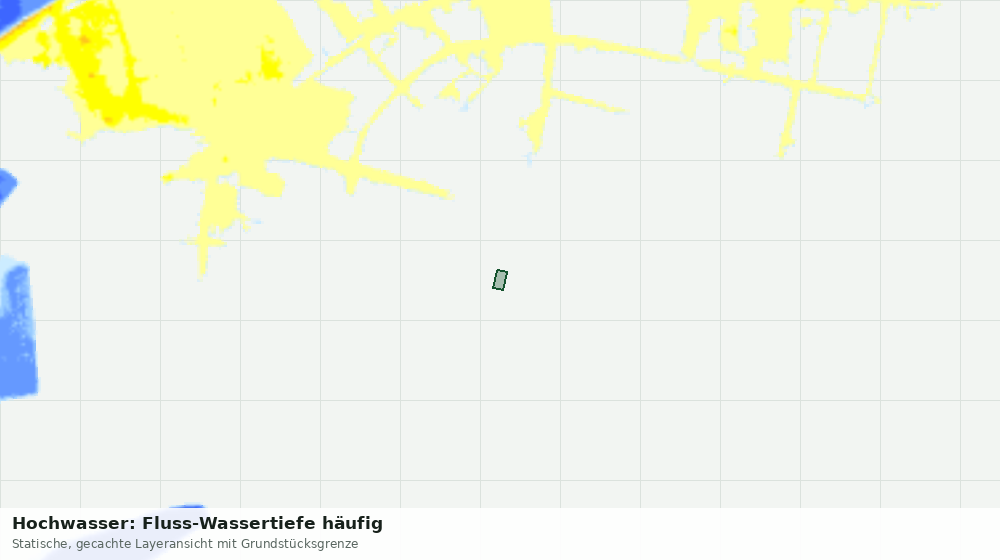Statische Kartenansicht: Hochwasser: Fluss-Wassertiefe häufig
