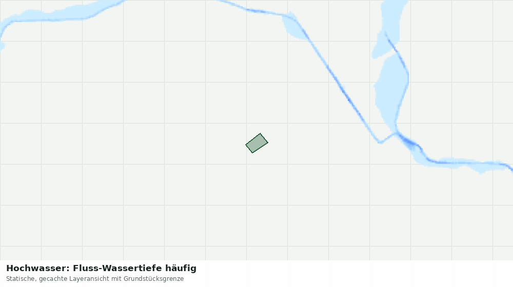 Statische Kartenansicht: Hochwasser: Fluss-Wassertiefe häufig