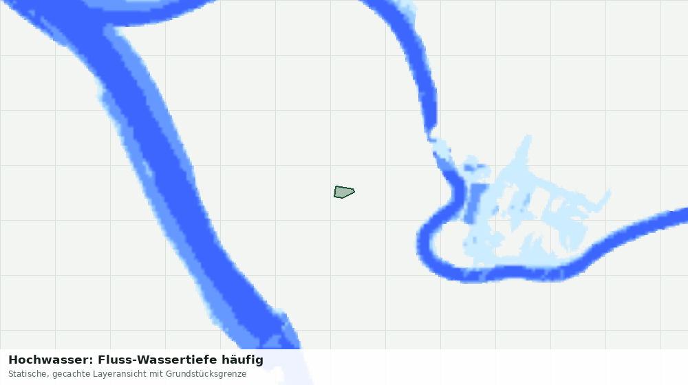 Statische Kartenansicht: Hochwasser: Fluss-Wassertiefe häufig
