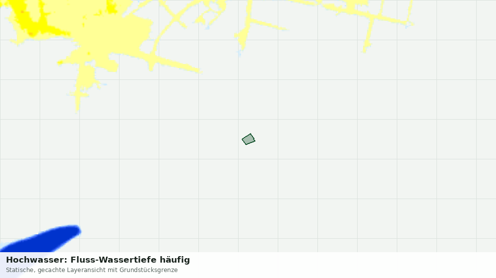 Statische Kartenansicht: Hochwasser: Fluss-Wassertiefe häufig