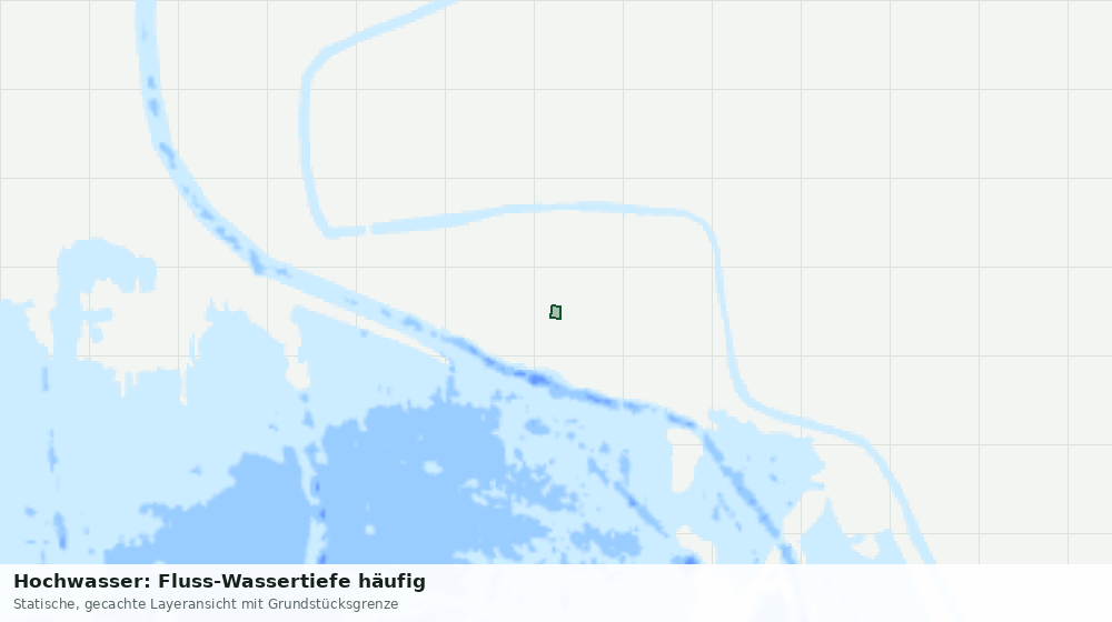 Statische Kartenansicht: Hochwasser: Fluss-Wassertiefe häufig
