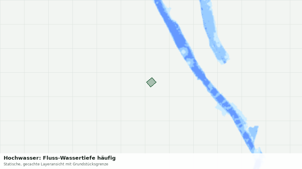 Statische Kartenansicht: Hochwasser: Fluss-Wassertiefe häufig