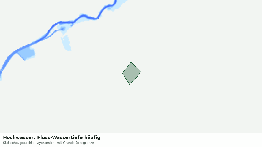 Statische Kartenansicht: Hochwasser: Fluss-Wassertiefe häufig
