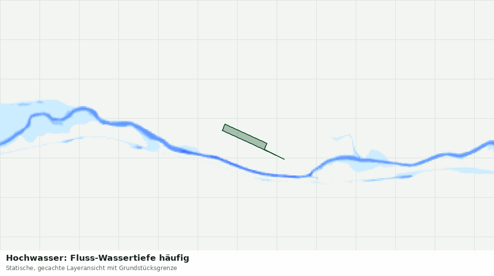 Statische Kartenansicht: Hochwasser: Fluss-Wassertiefe häufig
