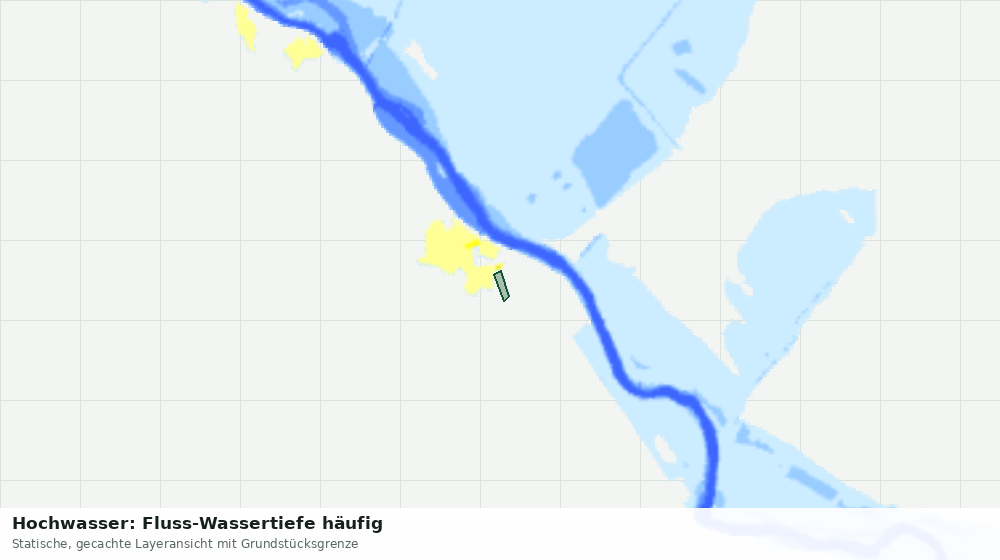 Statische Kartenansicht: Hochwasser: Fluss-Wassertiefe häufig