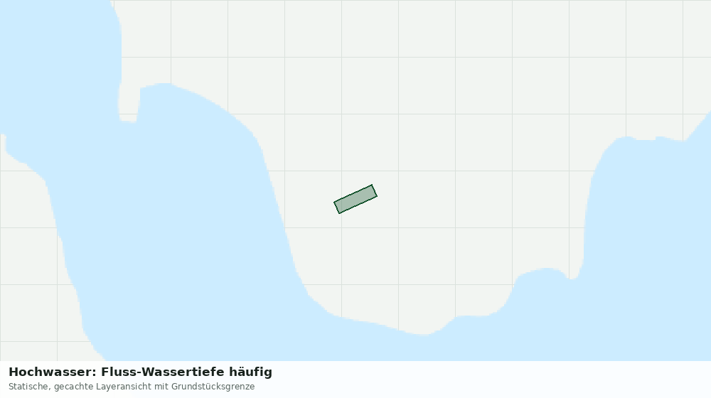 Statische Kartenansicht: Hochwasser: Fluss-Wassertiefe häufig