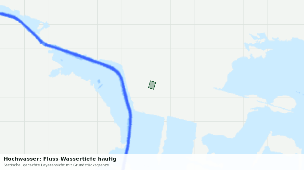 Statische Kartenansicht: Hochwasser: Fluss-Wassertiefe häufig