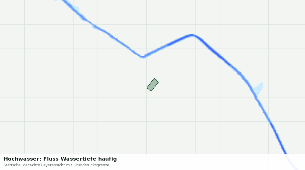 Statische Kartenansicht: Hochwasser: Fluss-Wassertiefe häufig