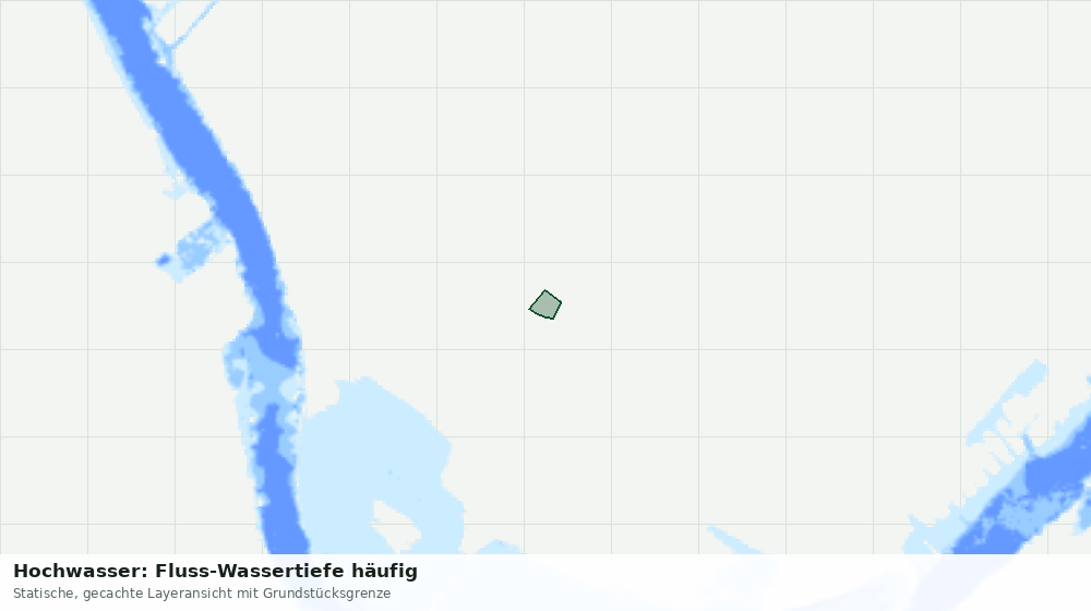 Statische Kartenansicht: Hochwasser: Fluss-Wassertiefe häufig