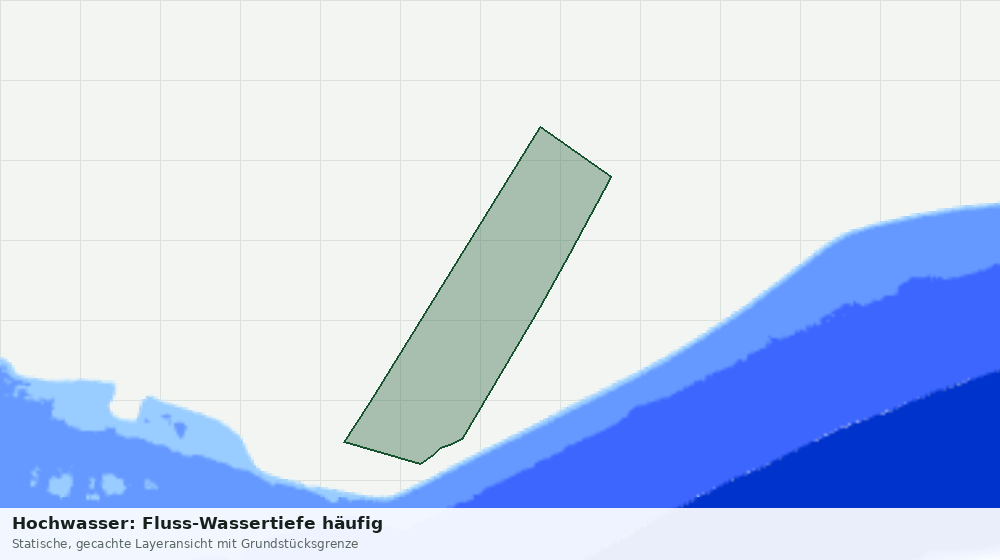 Statische Kartenansicht: Hochwasser: Fluss-Wassertiefe häufig