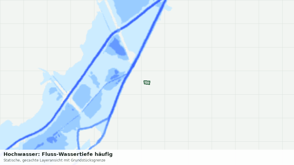 Statische Kartenansicht: Hochwasser: Fluss-Wassertiefe häufig