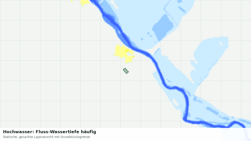 Statische Kartenansicht: Hochwasser: Fluss-Wassertiefe häufig