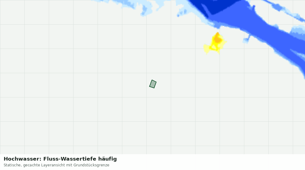 Statische Kartenansicht: Hochwasser: Fluss-Wassertiefe häufig