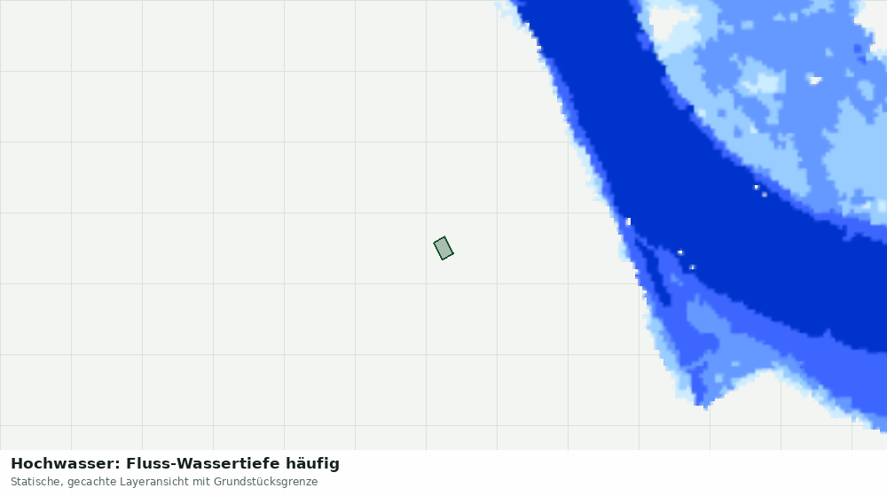 Statische Kartenansicht: Hochwasser: Fluss-Wassertiefe häufig