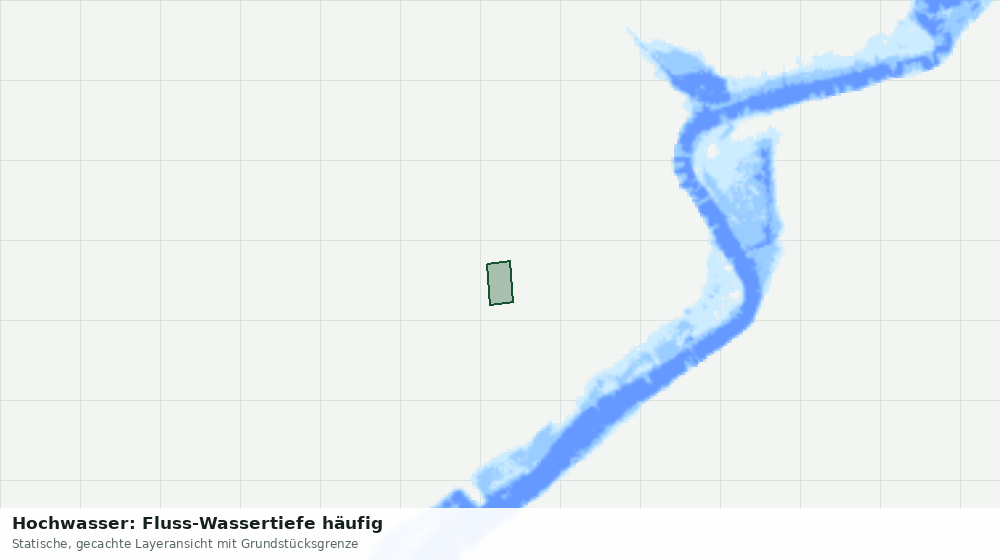 Statische Kartenansicht: Hochwasser: Fluss-Wassertiefe häufig