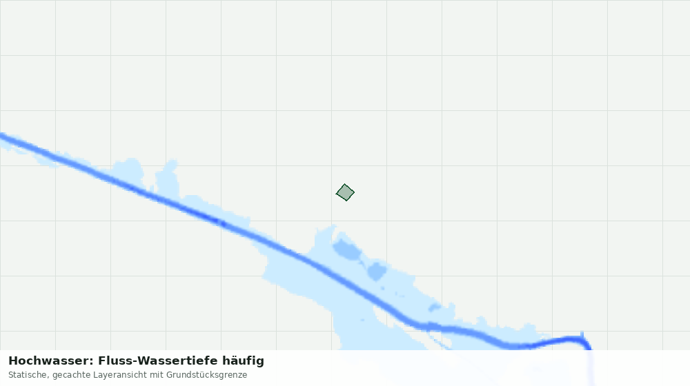 Statische Kartenansicht: Hochwasser: Fluss-Wassertiefe häufig