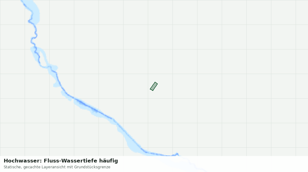 Statische Kartenansicht: Hochwasser: Fluss-Wassertiefe häufig