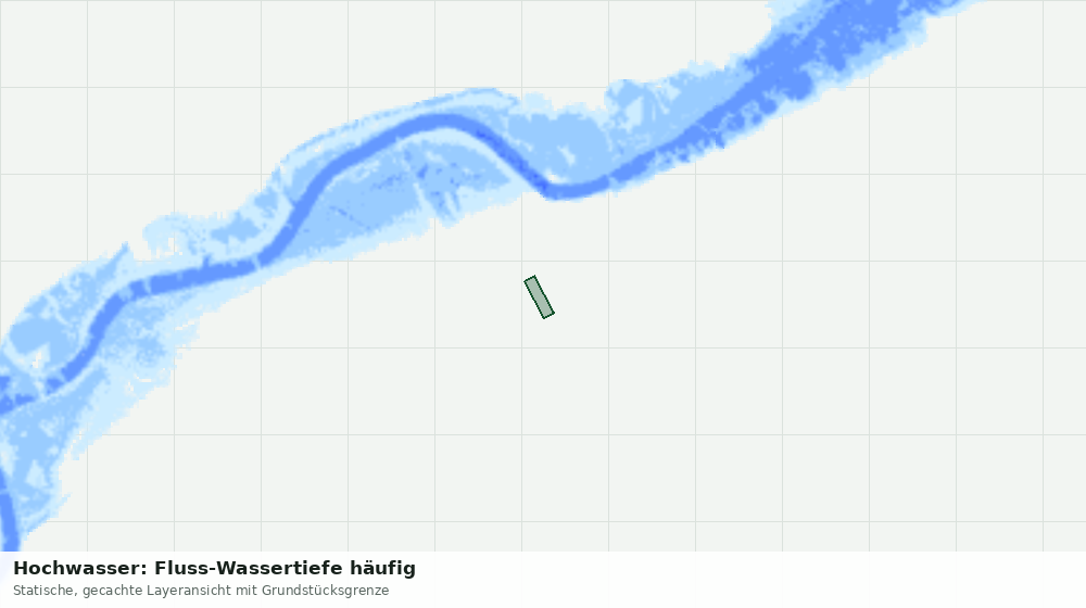 Statische Kartenansicht: Hochwasser: Fluss-Wassertiefe häufig