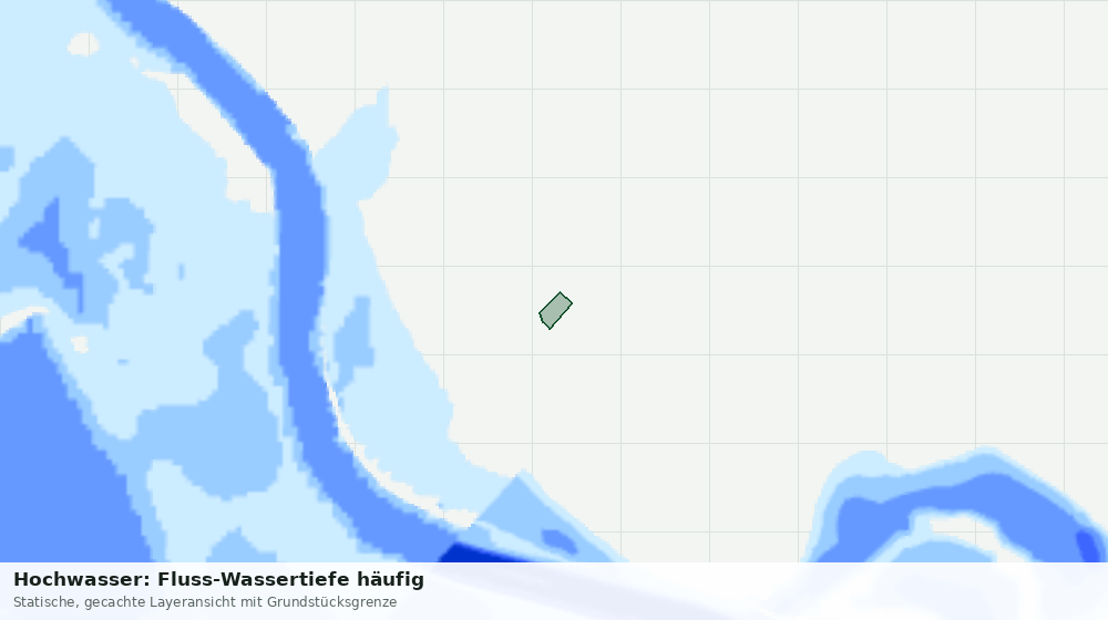 Statische Kartenansicht: Hochwasser: Fluss-Wassertiefe häufig