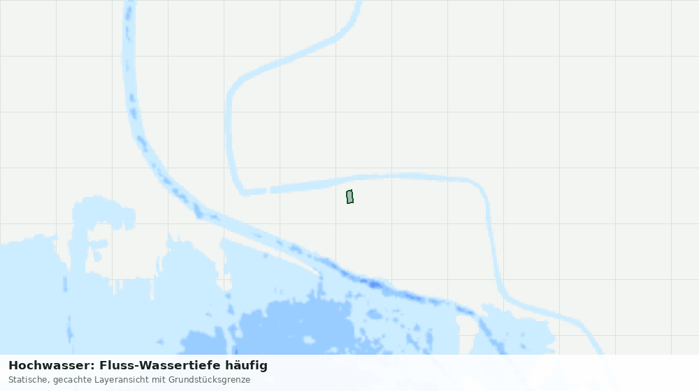 Statische Kartenansicht: Hochwasser: Fluss-Wassertiefe häufig