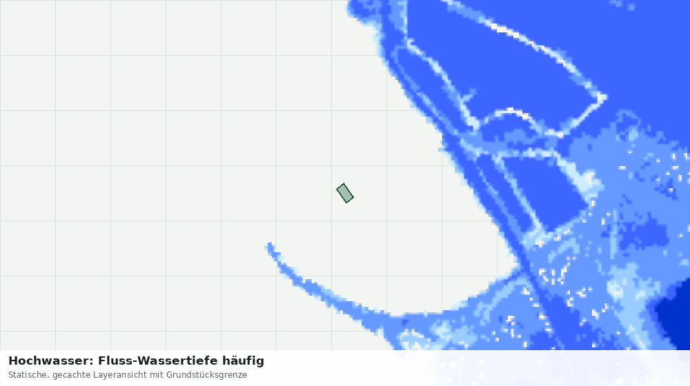 Statische Kartenansicht: Hochwasser: Fluss-Wassertiefe häufig