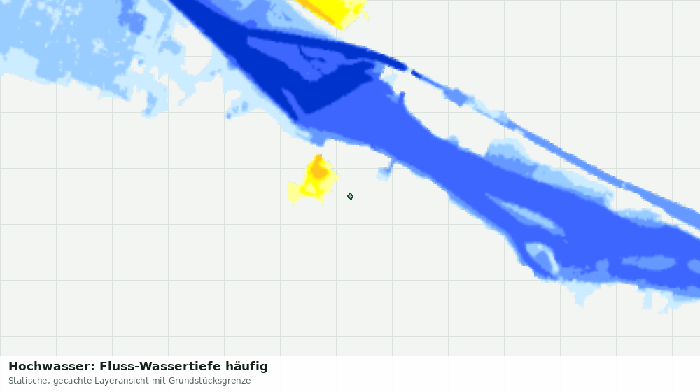 Statische Kartenansicht: Hochwasser: Fluss-Wassertiefe häufig