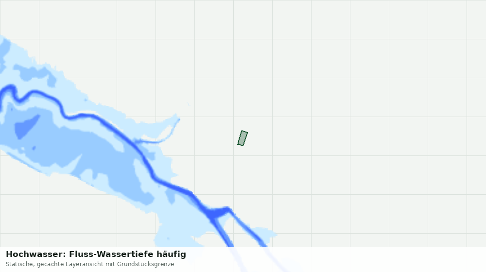 Statische Kartenansicht: Hochwasser: Fluss-Wassertiefe häufig