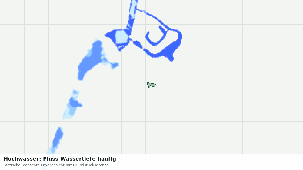Statische Kartenansicht: Hochwasser: Fluss-Wassertiefe häufig