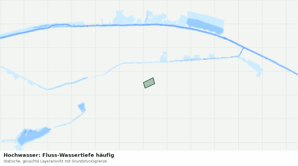 Statische Kartenansicht: Hochwasser: Fluss-Wassertiefe häufig