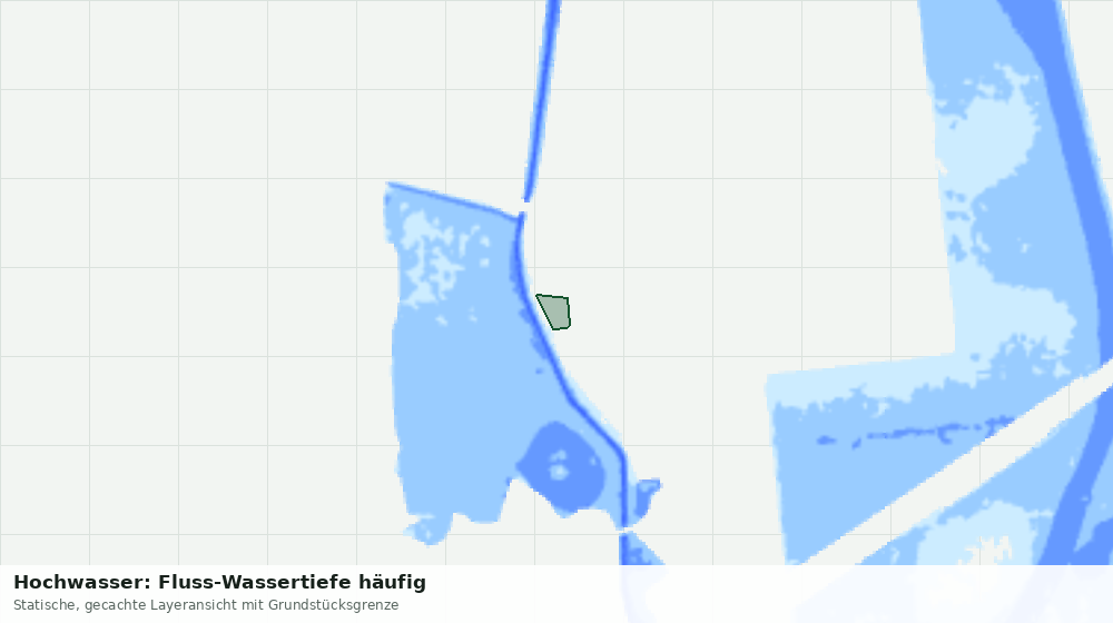 Statische Kartenansicht: Hochwasser: Fluss-Wassertiefe häufig