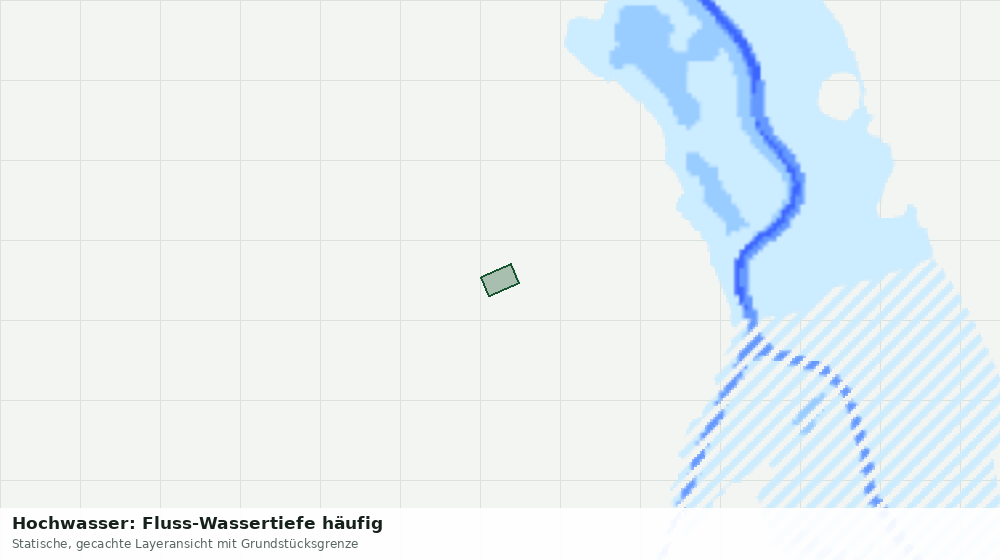 Statische Kartenansicht: Hochwasser: Fluss-Wassertiefe häufig