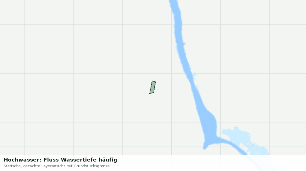 Statische Kartenansicht: Hochwasser: Fluss-Wassertiefe häufig