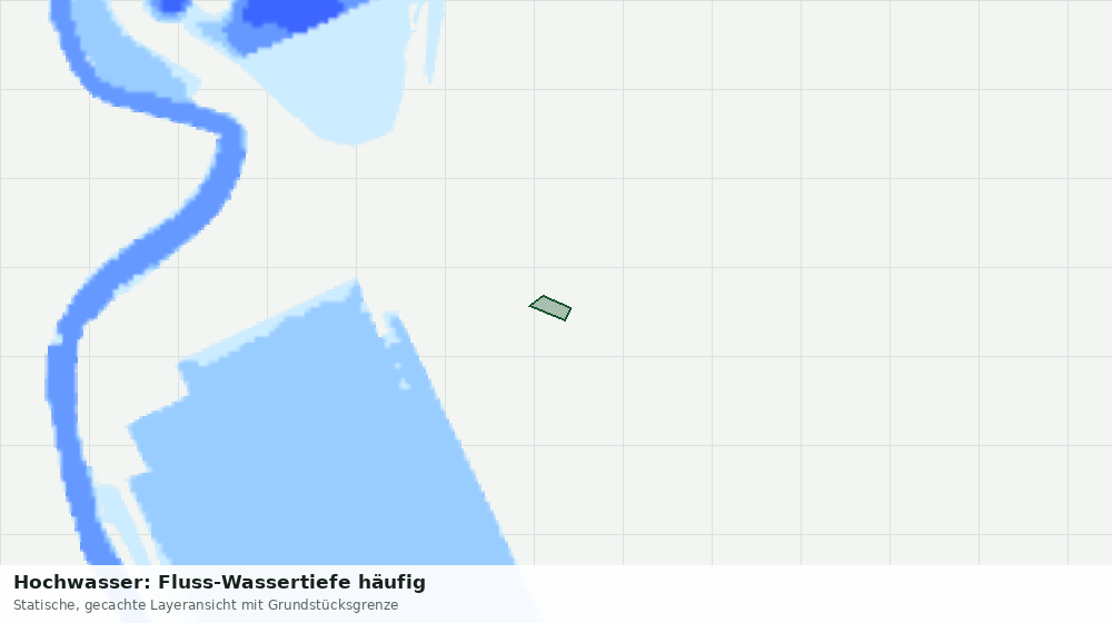 Statische Kartenansicht: Hochwasser: Fluss-Wassertiefe häufig