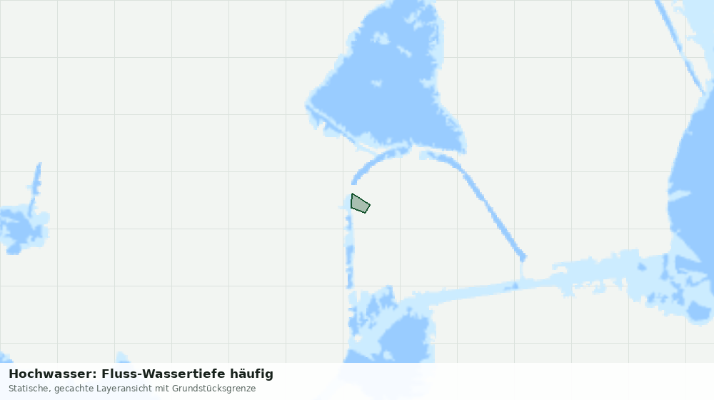 Statische Kartenansicht: Hochwasser: Fluss-Wassertiefe häufig