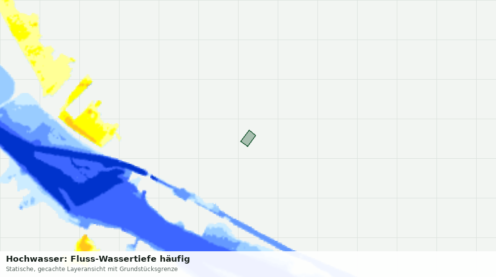 Statische Kartenansicht: Hochwasser: Fluss-Wassertiefe häufig