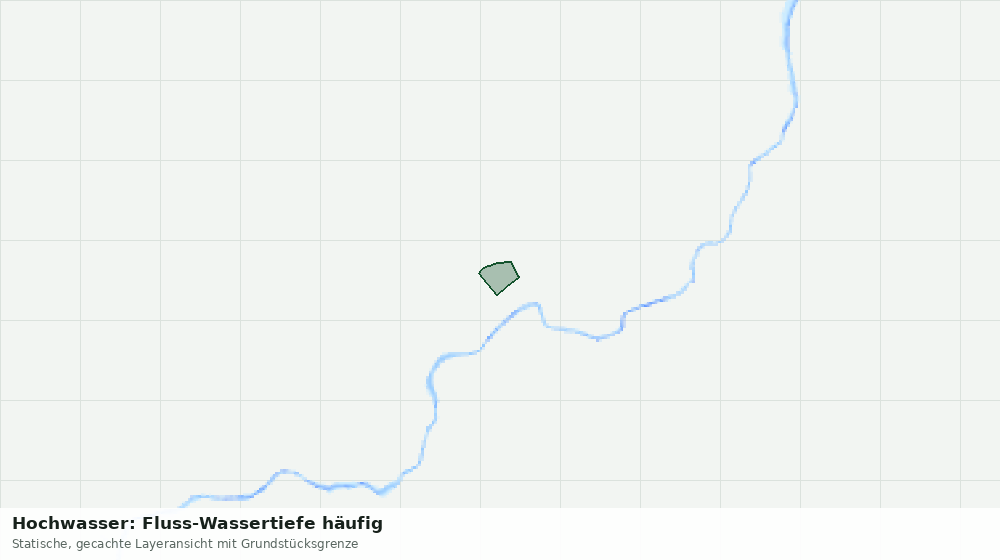 Statische Kartenansicht: Hochwasser: Fluss-Wassertiefe häufig