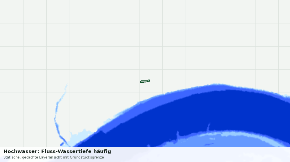Statische Kartenansicht: Hochwasser: Fluss-Wassertiefe häufig