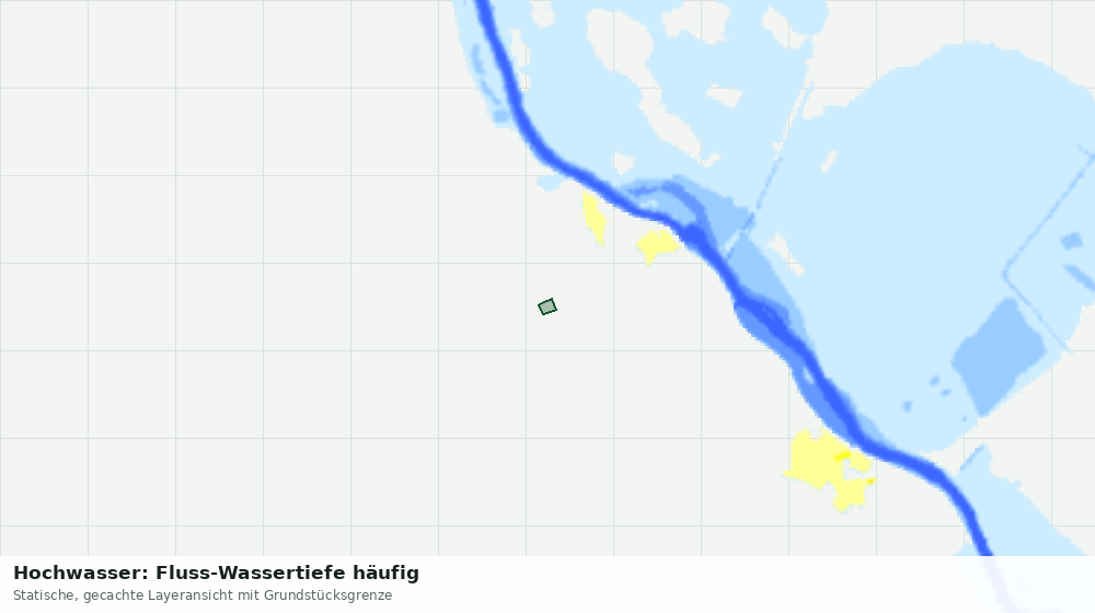 Statische Kartenansicht: Hochwasser: Fluss-Wassertiefe häufig