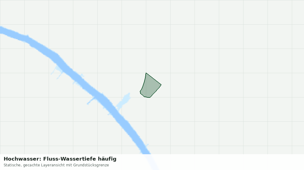 Statische Kartenansicht: Hochwasser: Fluss-Wassertiefe häufig