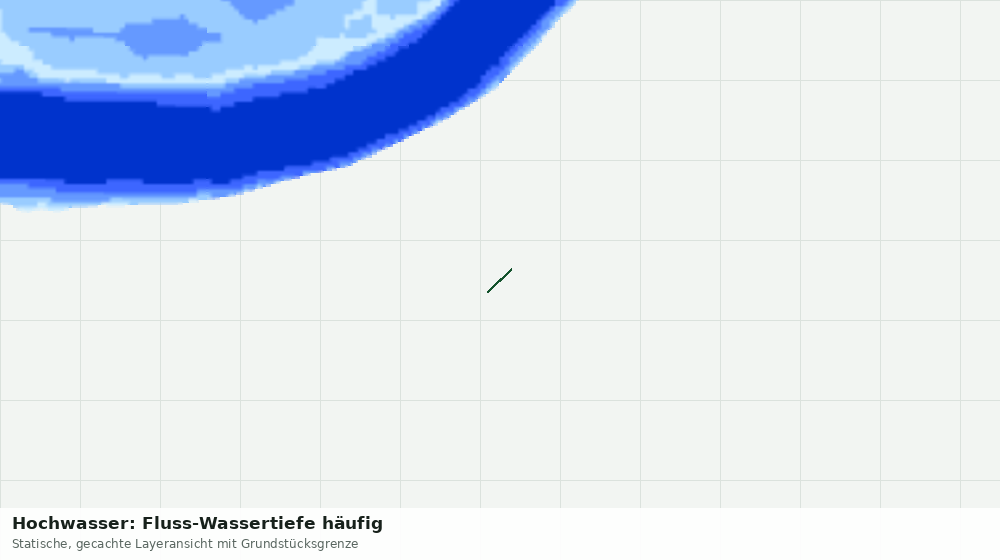 Statische Kartenansicht: Hochwasser: Fluss-Wassertiefe häufig