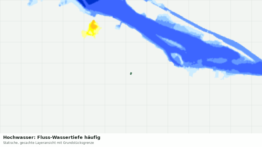 Statische Kartenansicht: Hochwasser: Fluss-Wassertiefe häufig