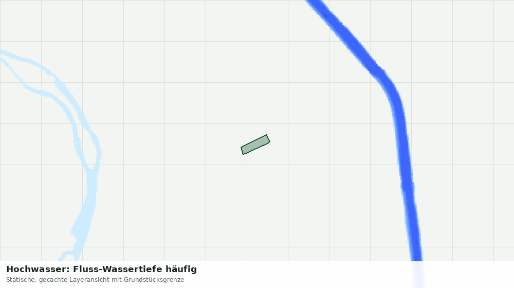 Statische Kartenansicht: Hochwasser: Fluss-Wassertiefe häufig