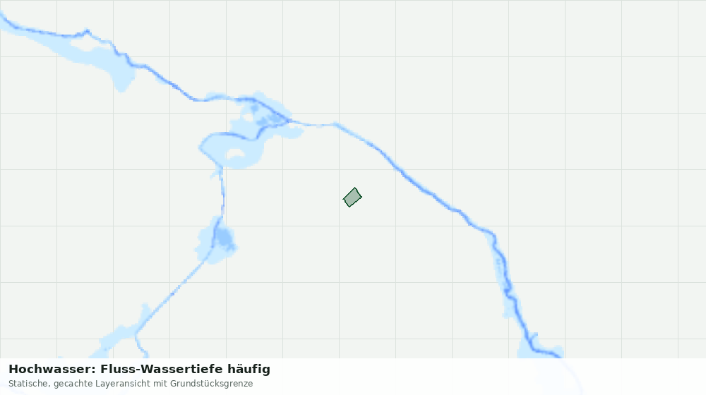 Statische Kartenansicht: Hochwasser: Fluss-Wassertiefe häufig